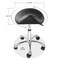 Saloniture Professional Ergonomic Saddle Stool - Adjustable Hydraulic Seat, Rolling Spa Salon, Massage, and Medical Office Chair with Swivel Wheels